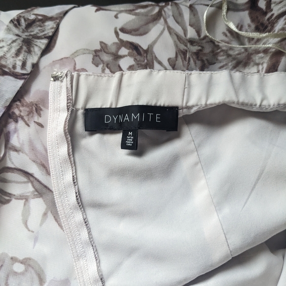 Dynamite Halter Floral A-Line Mini Dress Size Medium - Picture 5 of 7